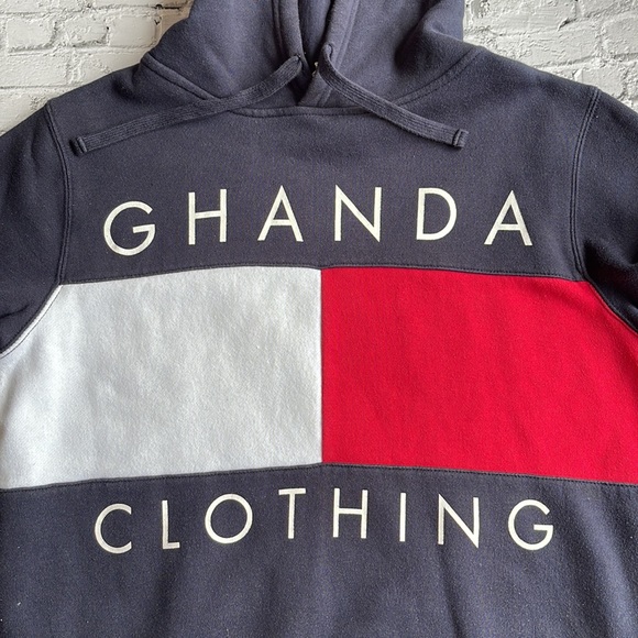 GHANDA | Tricolour statement hoodie - Picture 5 of 7